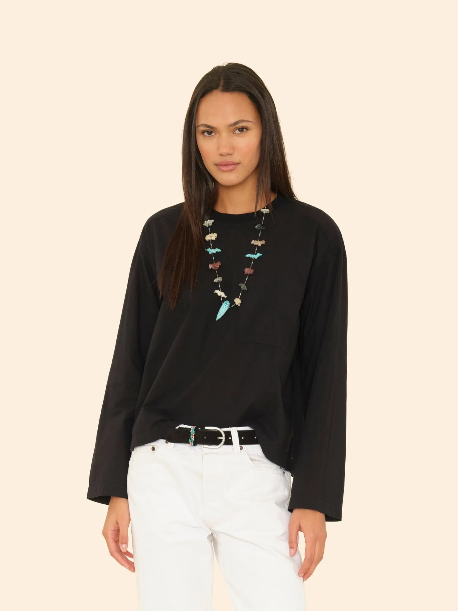 Black Jordana Top sold by XiRENA