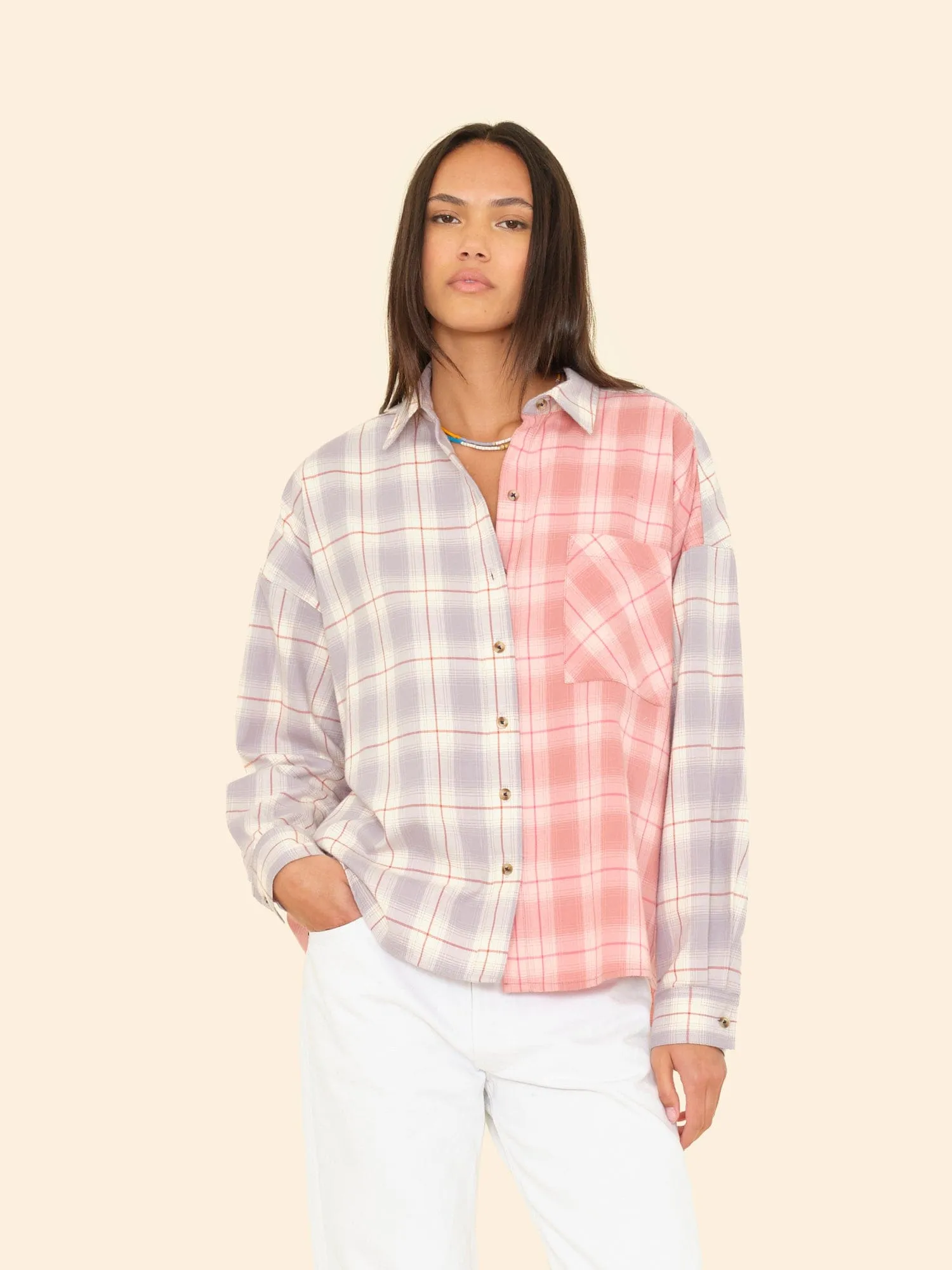 Patchwork Phillipa Shirt sold by XiRENA