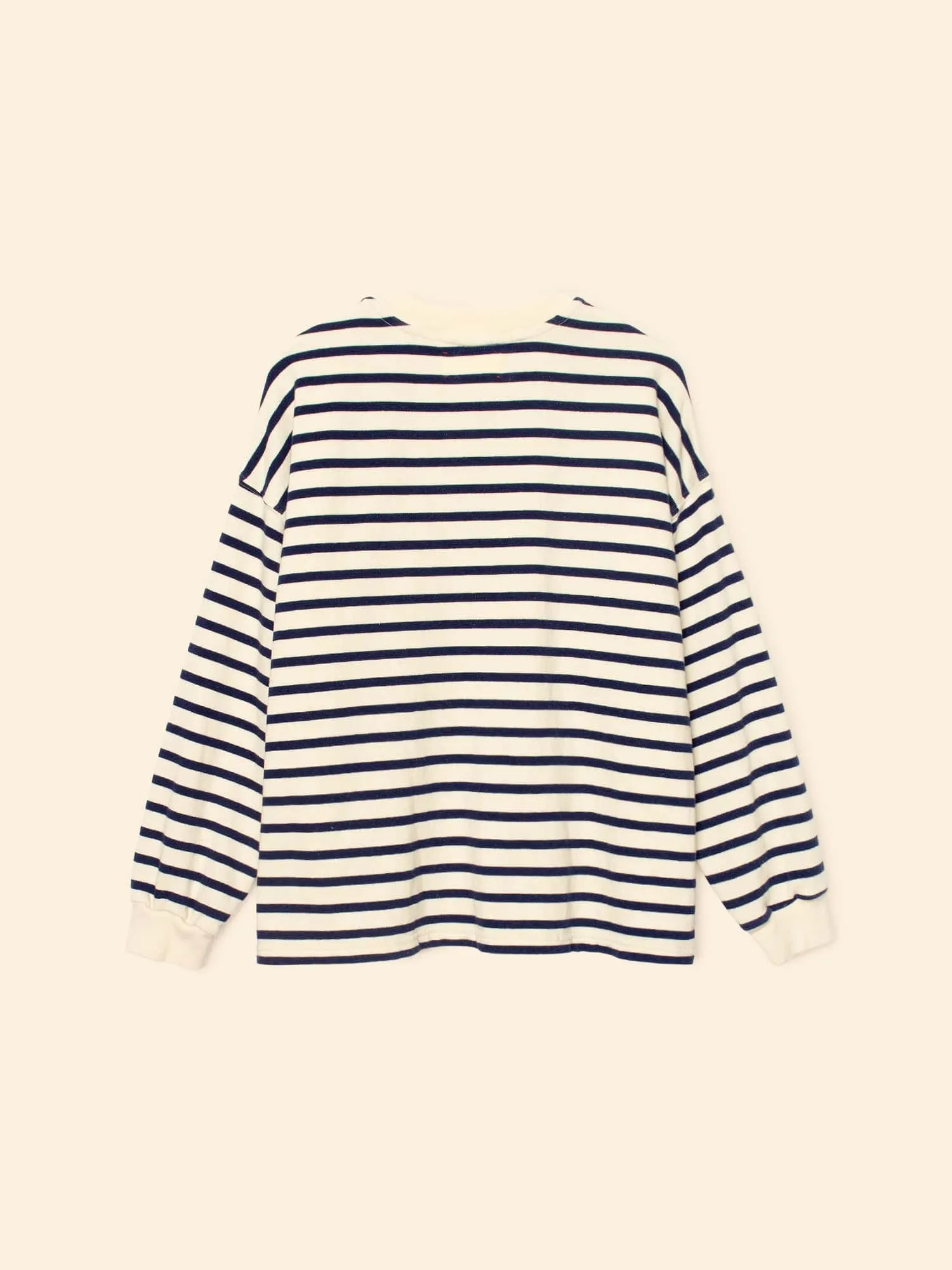 Natural Stripe Honor Terry Sweatshirt sold by XiRENA product image thumbnail 4