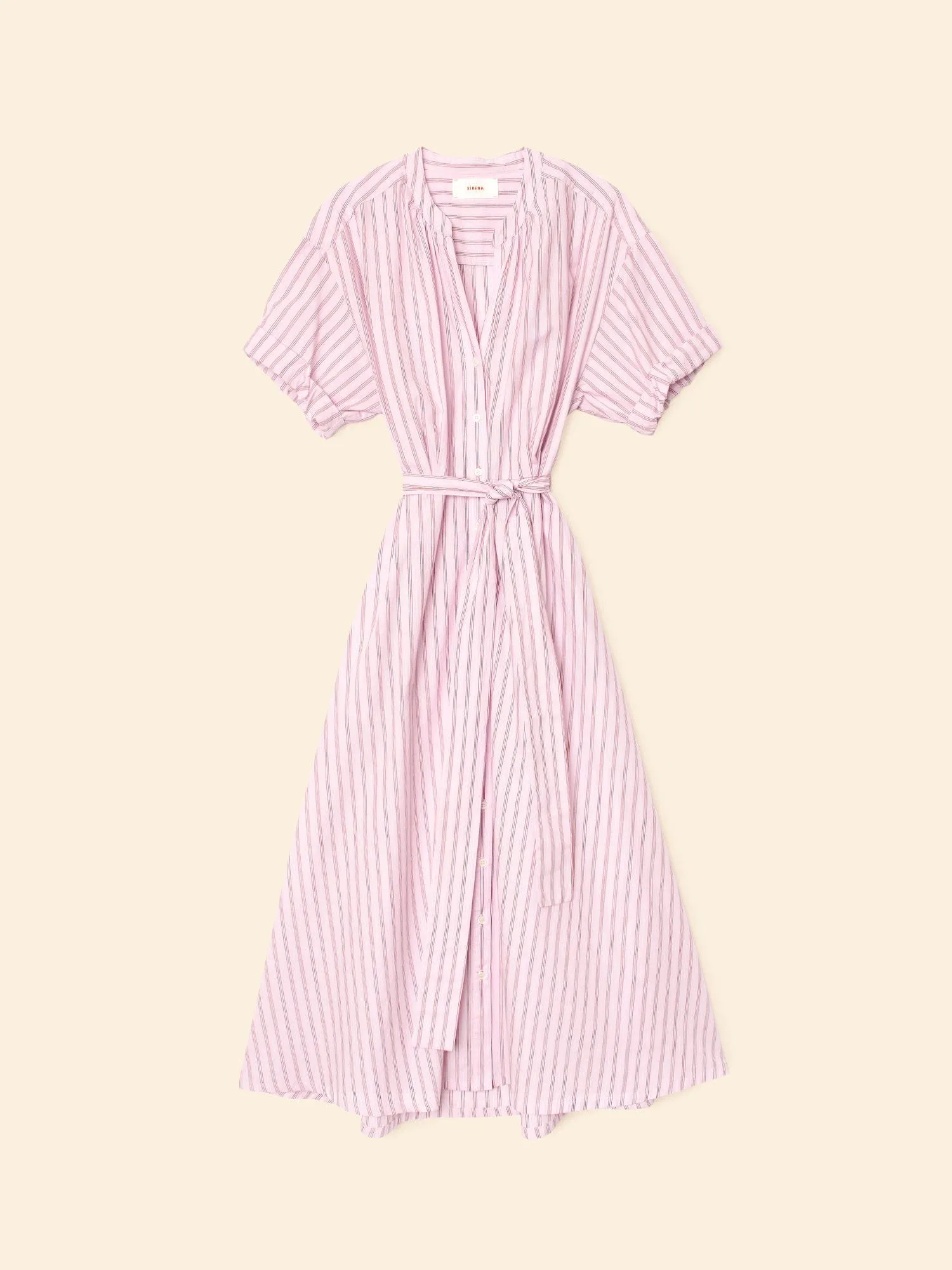 Blush Cherry Stripe Liora Dress sold by XiRENA product image thumbnail 3
