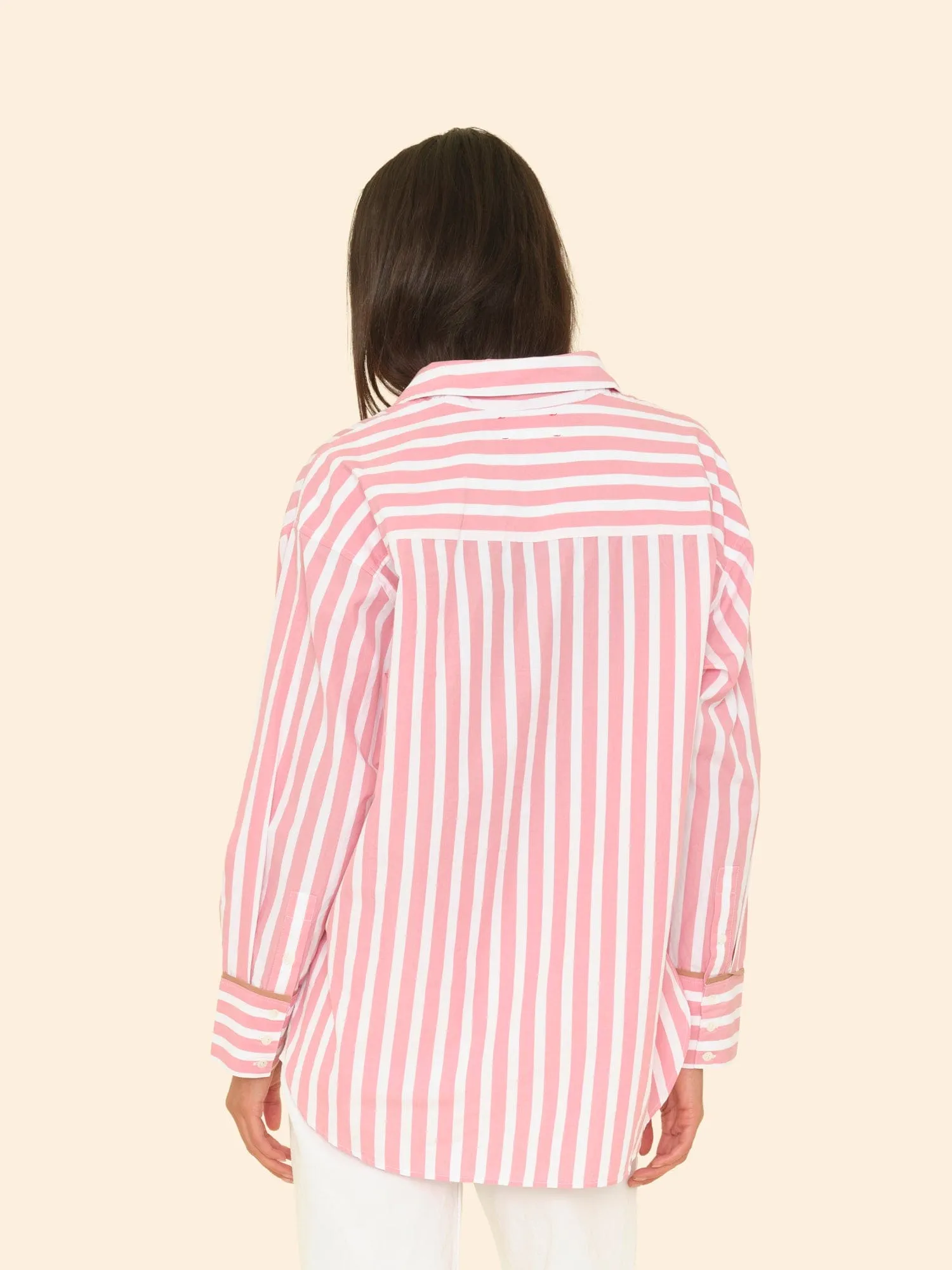 Rosebud Stripe Gillan Shirt sold by XiRENA product image thumbnail 2