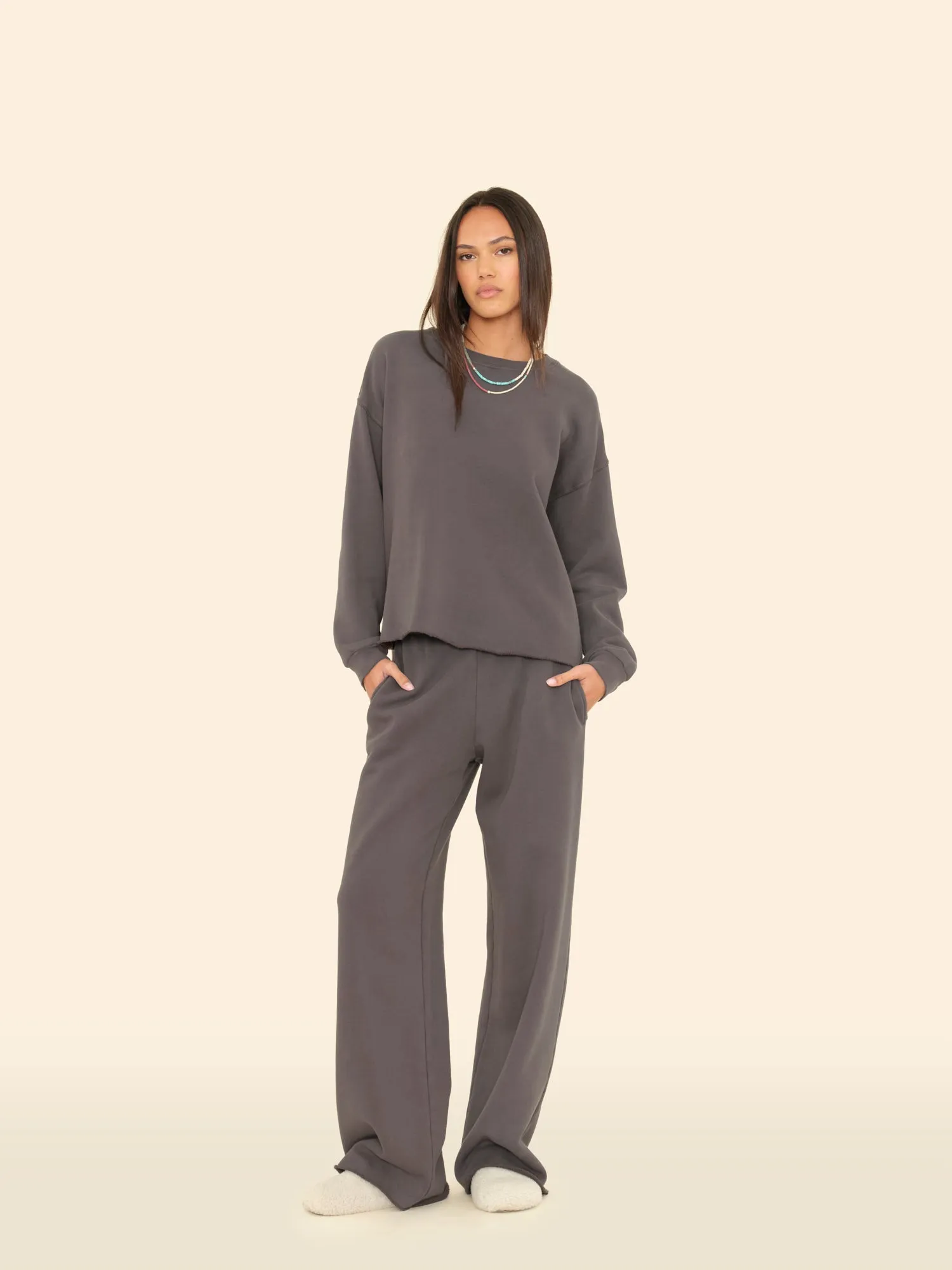 Slate Grey Emmette Sweatpant sold by XiRENA