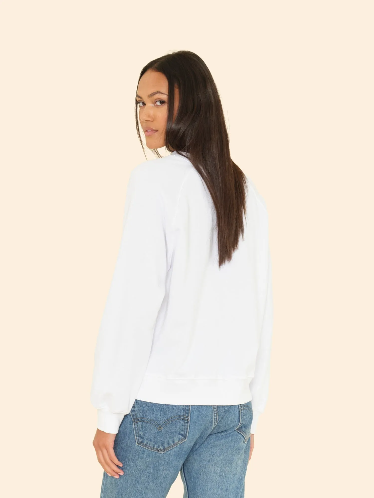 White Brit Sweatshirt sold by XiRENA product image thumbnail 2