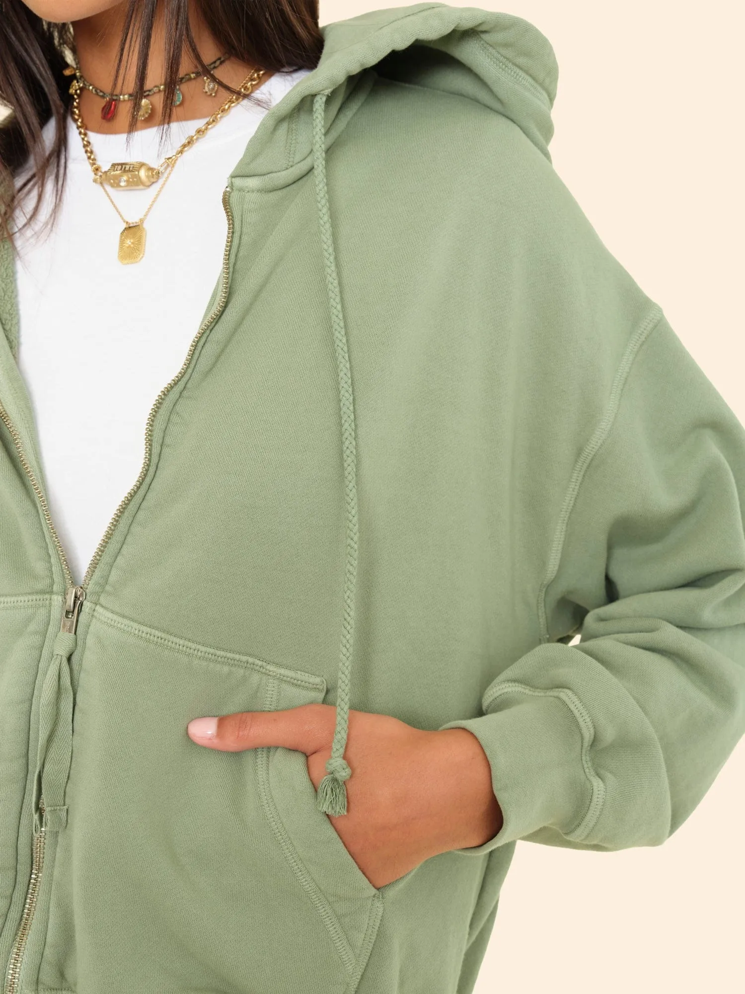 Olive Leaf Smith Sweatshirt sold by XiRENA product image thumbnail 3