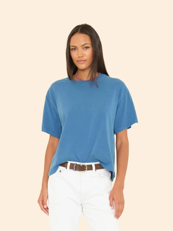 Vintage Storm Blue Palmer Tee sold by XiRENA