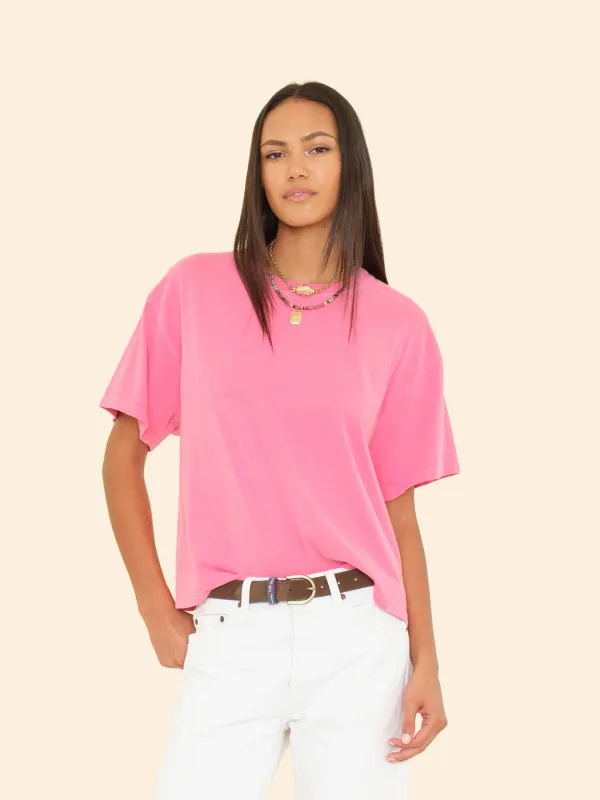 Vintage Pink Bloom Palmer Tee sold by XiRENA