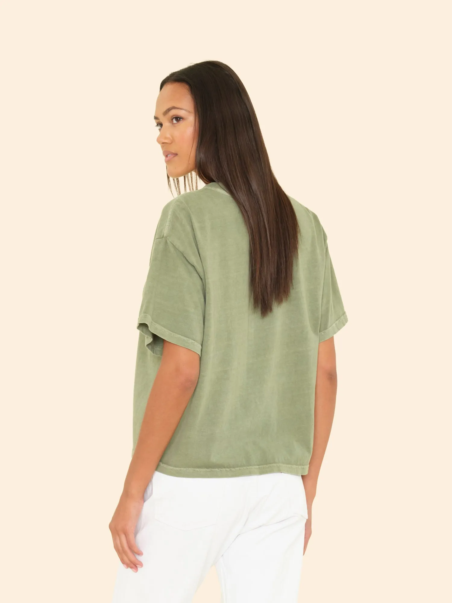 Vintage Olive Leaf Palmer Tee sold by XiRENA product image thumbnail 2