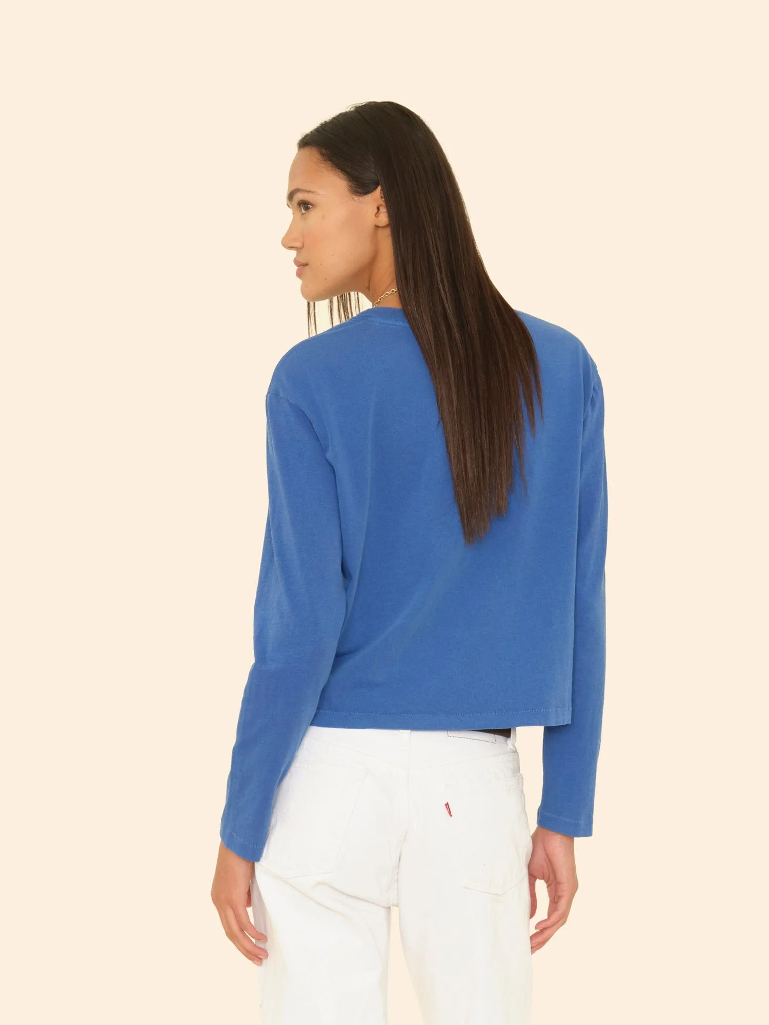 Vintage Storm Blue Terrance Tee sold by XiRENA product image thumbnail 2