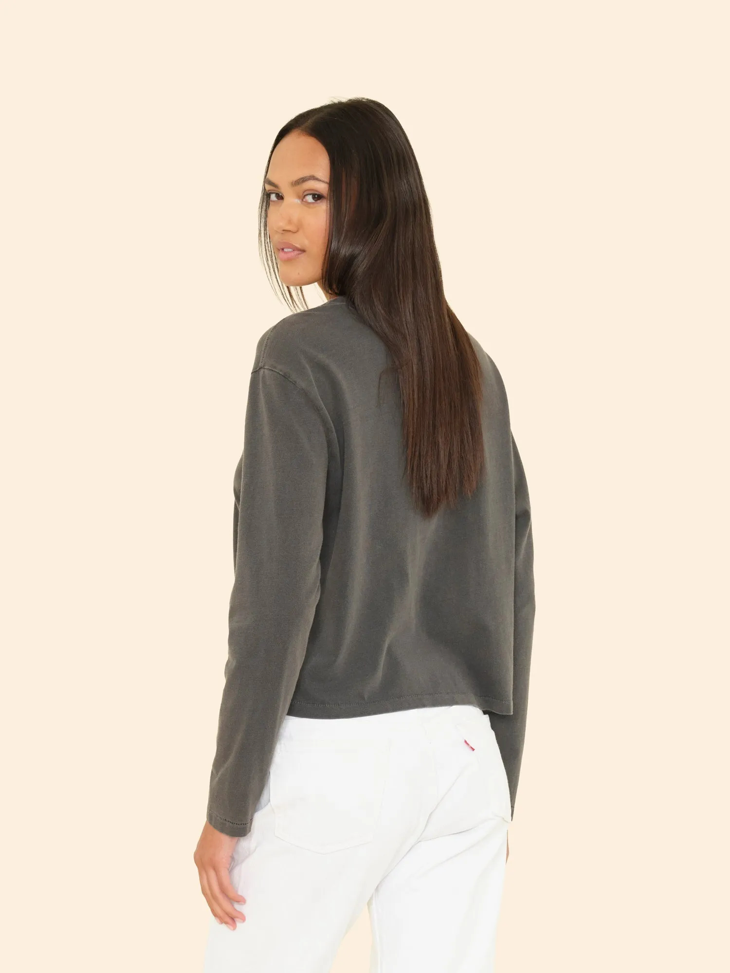 Vintage Black Terrance Tee sold by XiRENA product image thumbnail 2