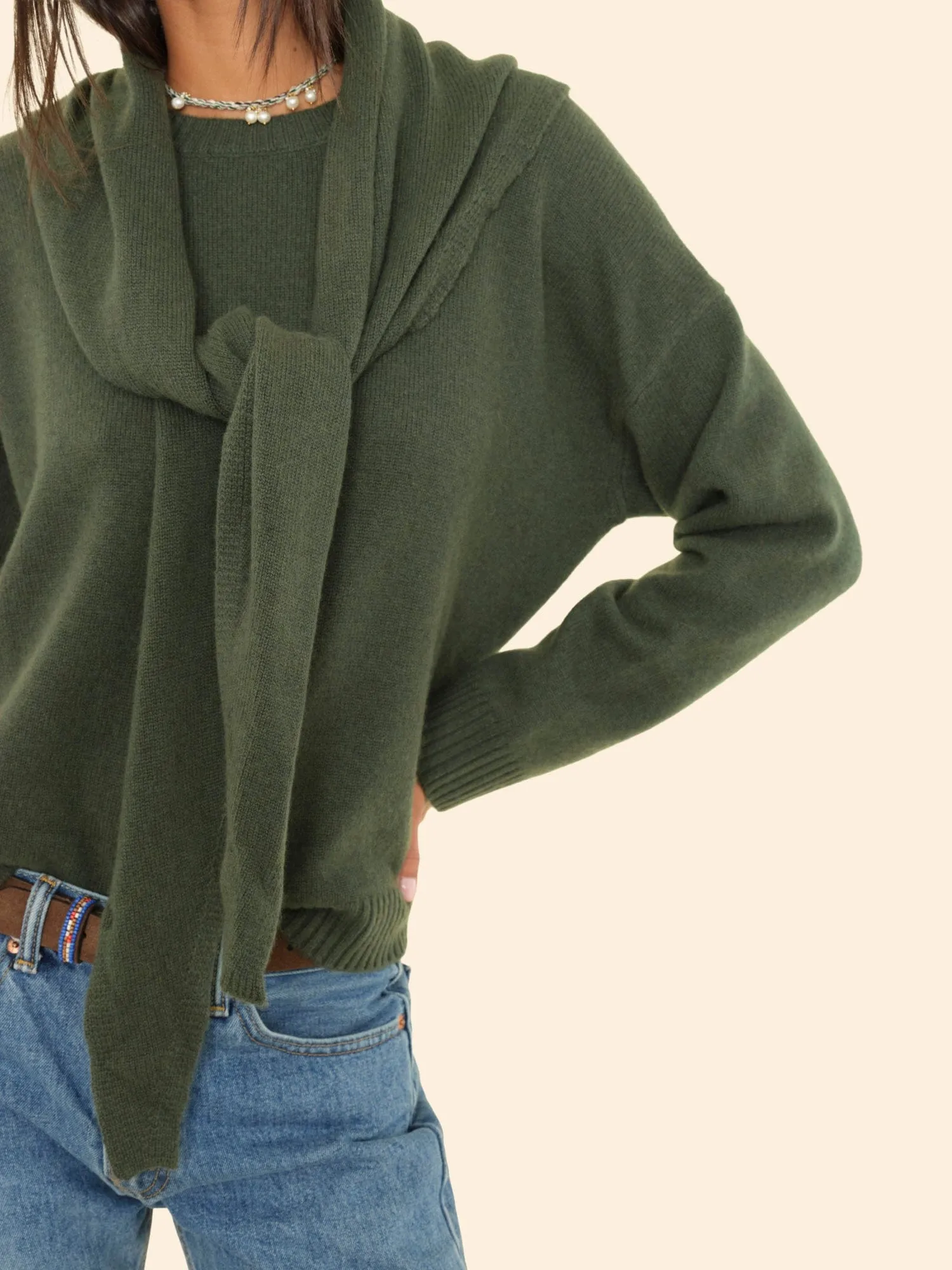 Myrtle Green Le Petit Scarf sold by XiRENA product image thumbnail 3