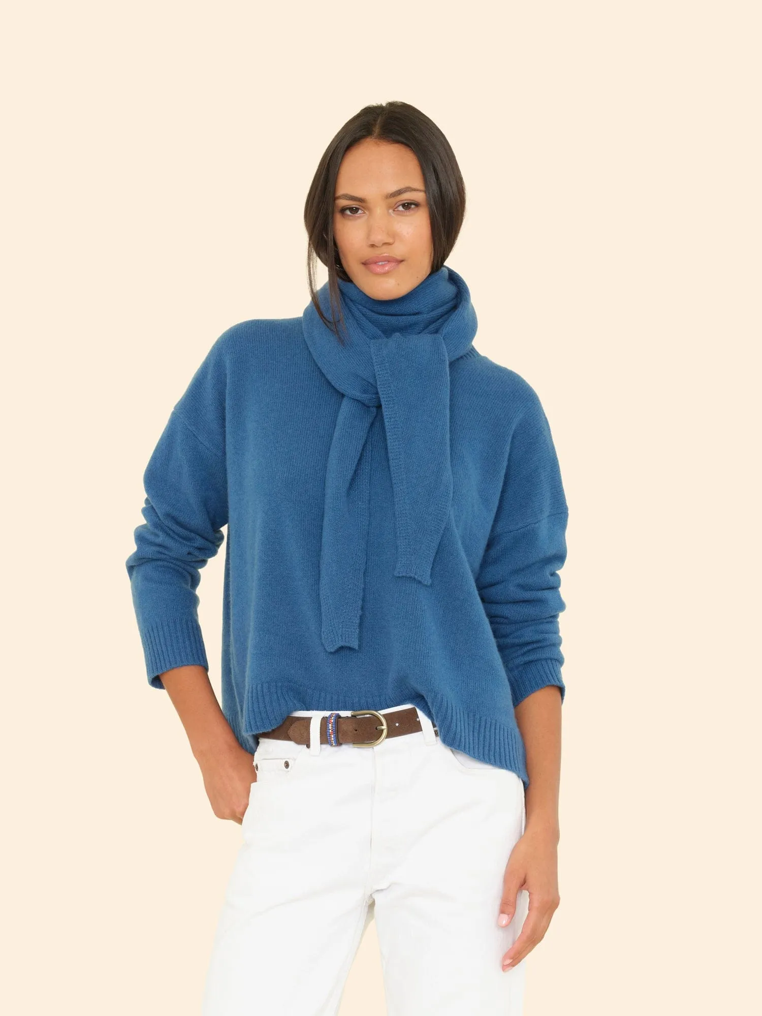 Lagoon Blue Le Petit Scarf sold by XiRENA product image thumbnail 2