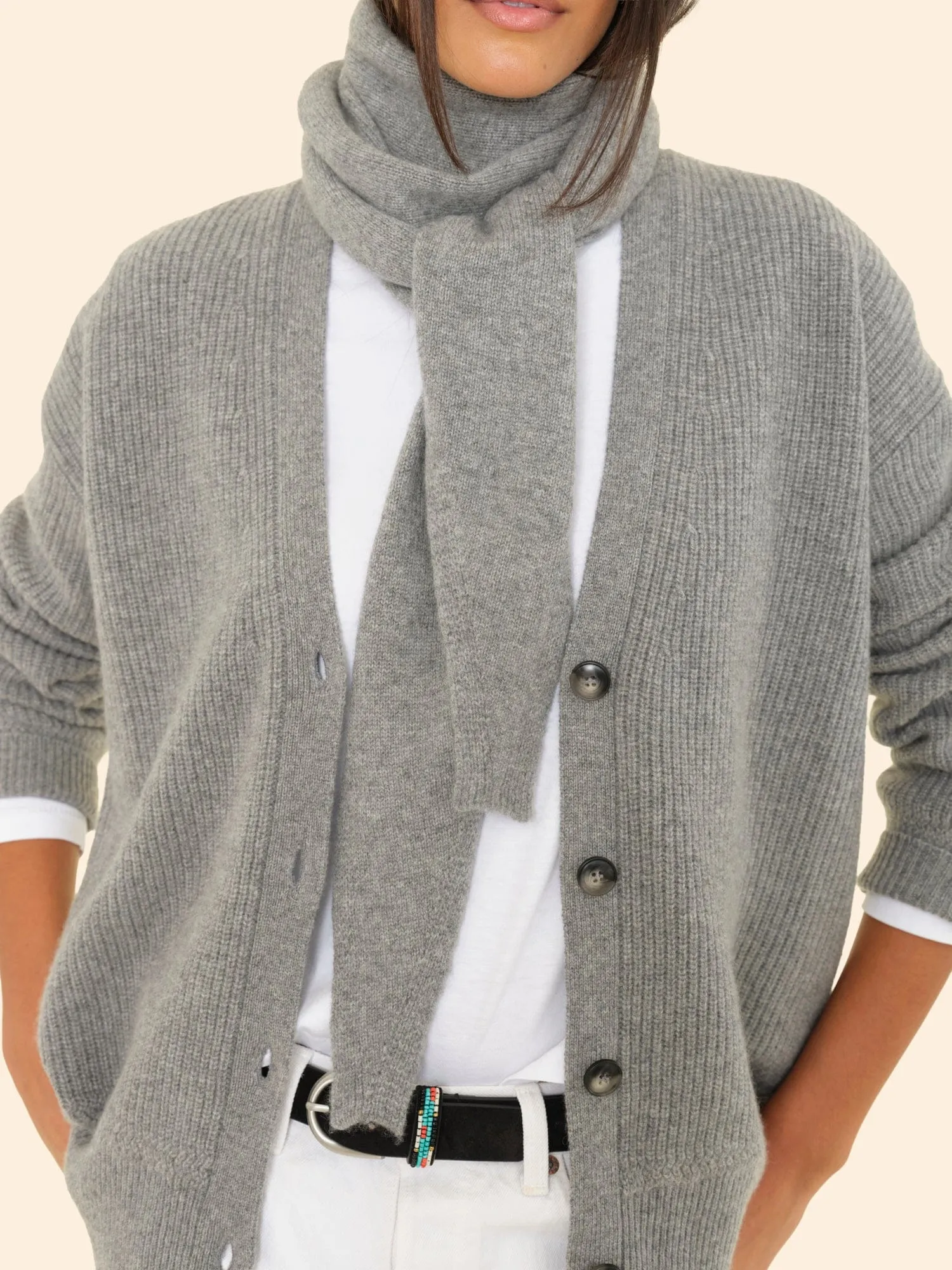 Flannel Grey Heather Le Petit Scarf sold by XiRENA product image thumbnail 4