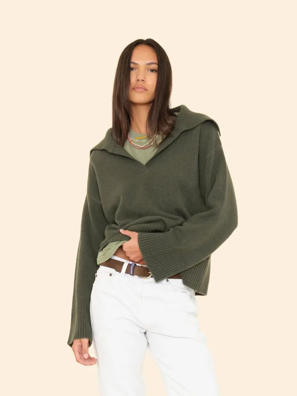 Myrtle Green Mattia Sweater sold by XiRENA