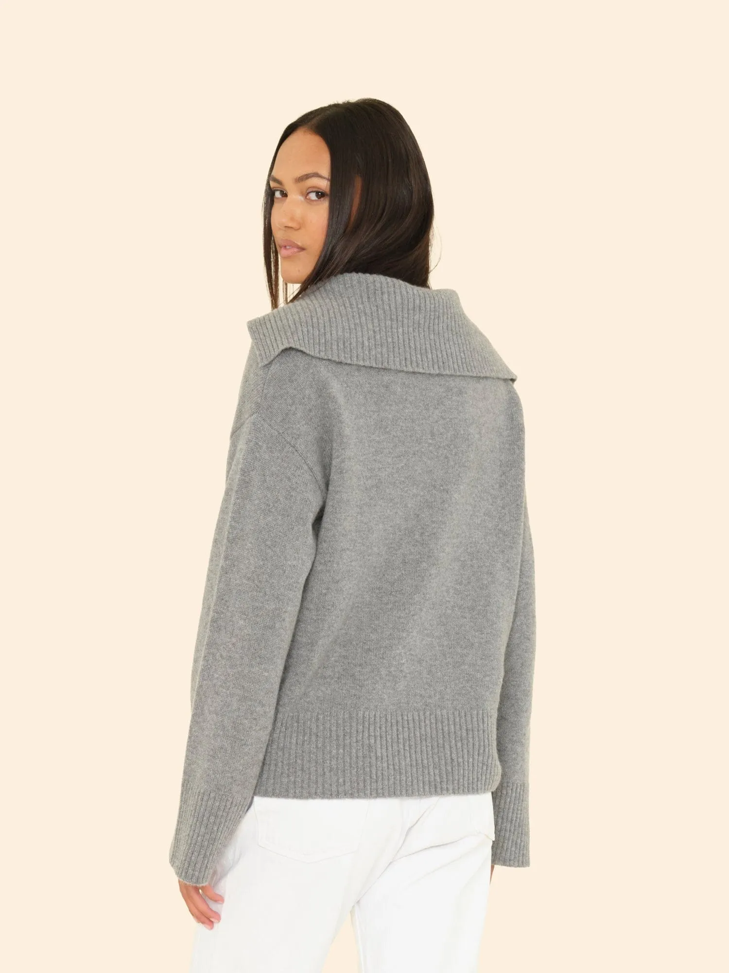 Flannel Grey Heather Mattia Sweater sold by XiRENA product image thumbnail 3