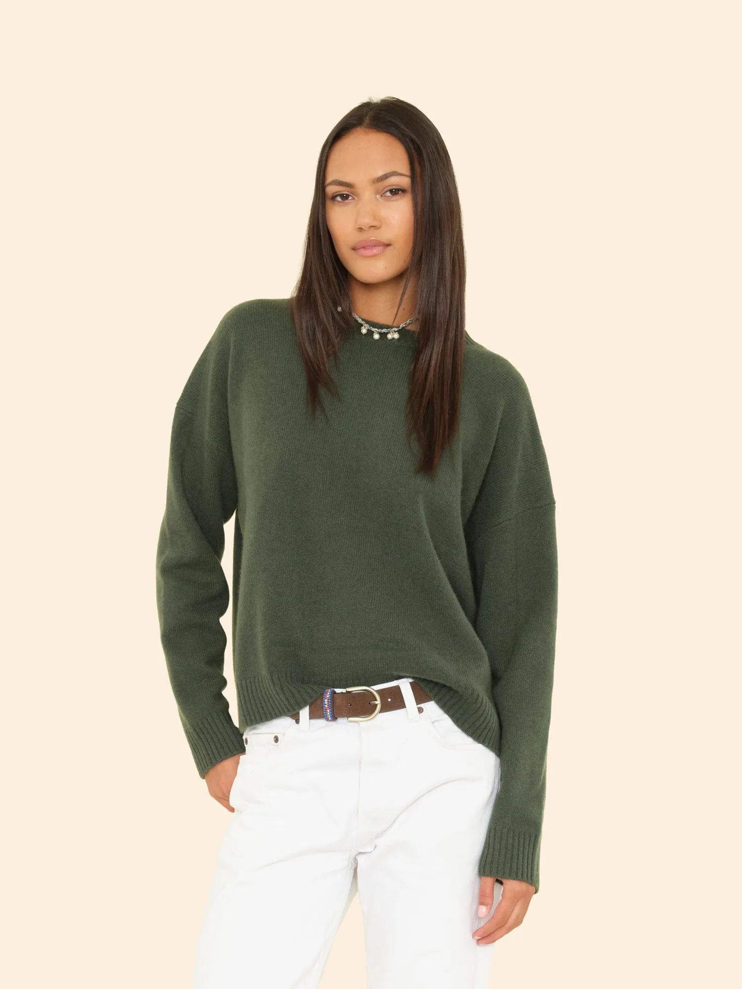 Myrtle Green Lela Sweater sold by XiRENA