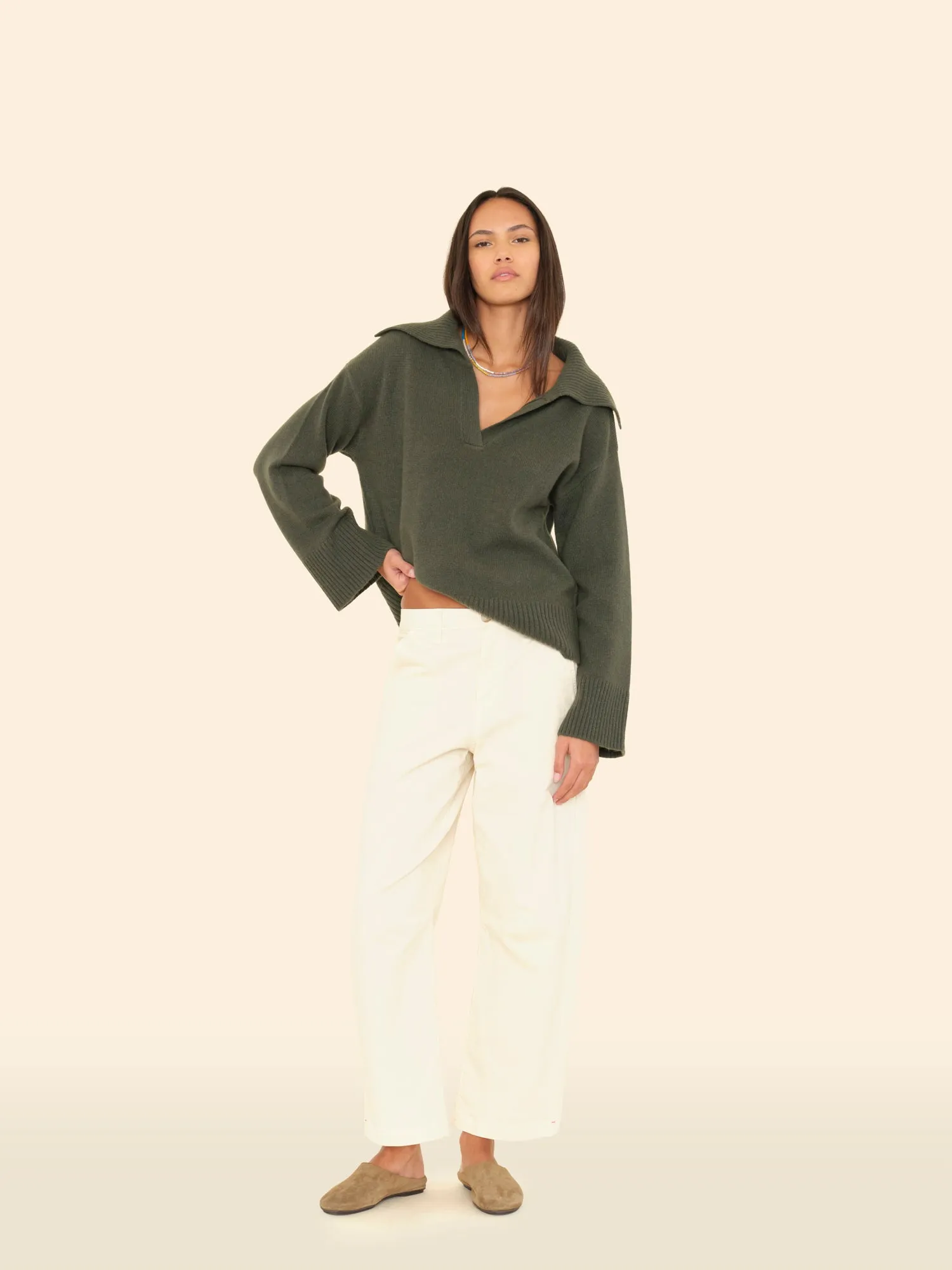 Off White Rancho Twill Pant sold by XiRENA product image thumbnail 3