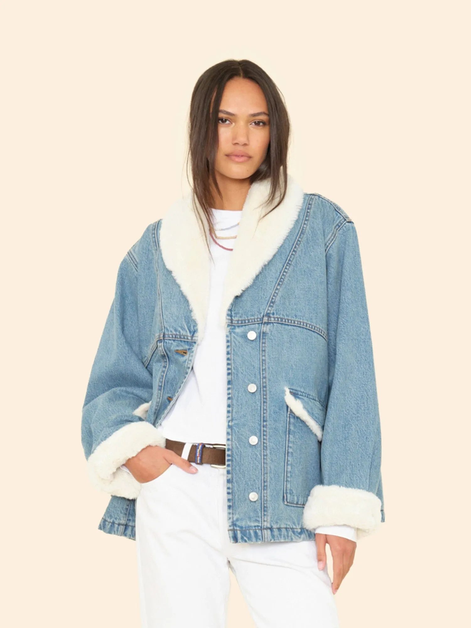 Twilight Blue Edwin Denim Jacket sold by XiRENA