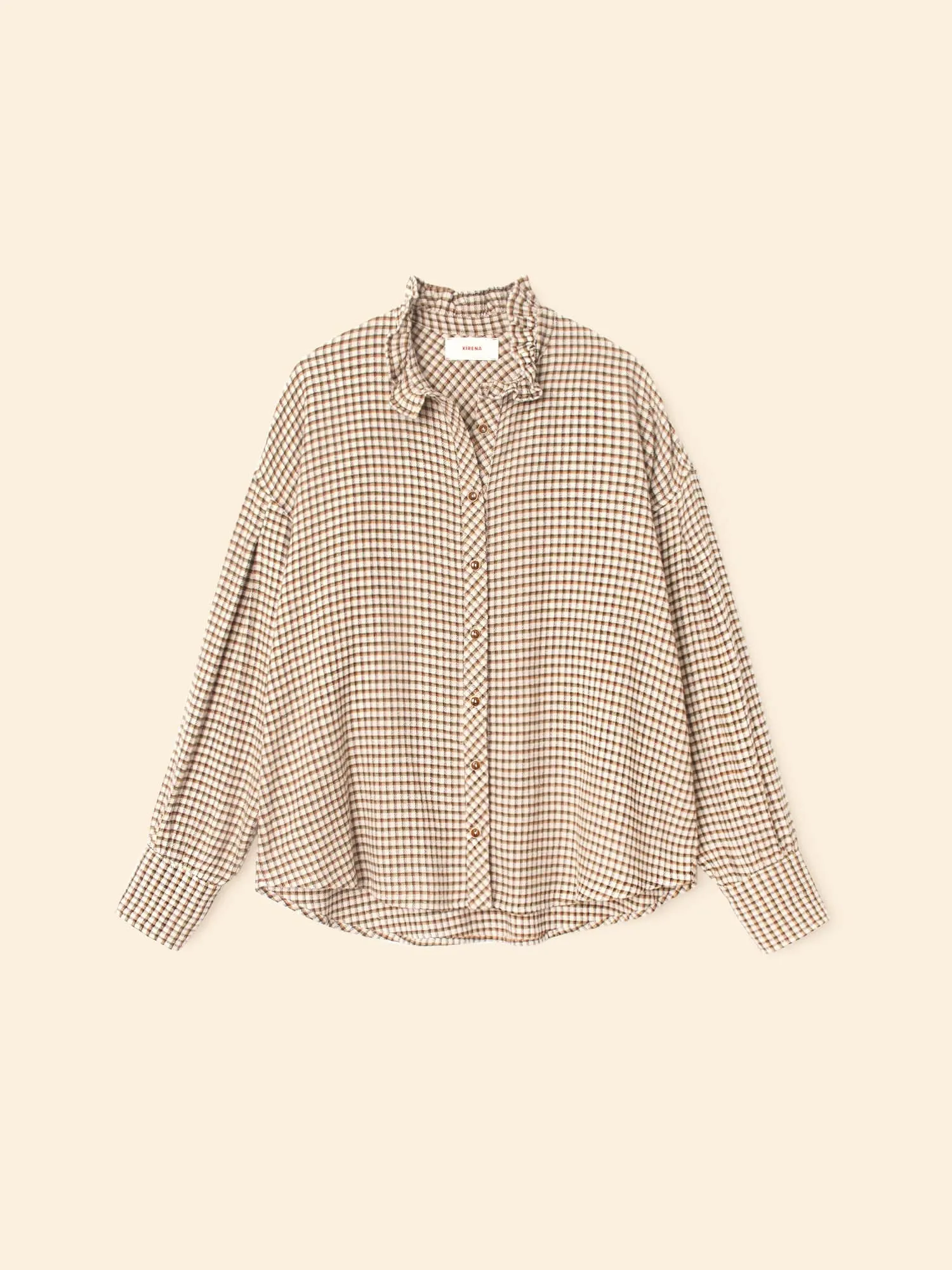 Natural Check Jensen Shirt sold by XiRENA product image thumbnail 4