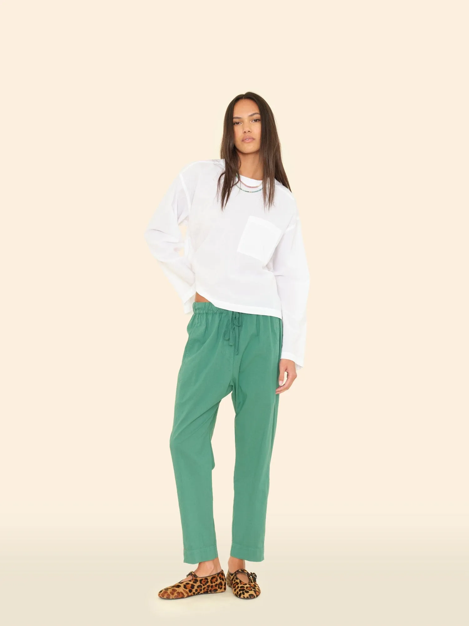 Mint Leaf Draper Pant sold by XiRENA