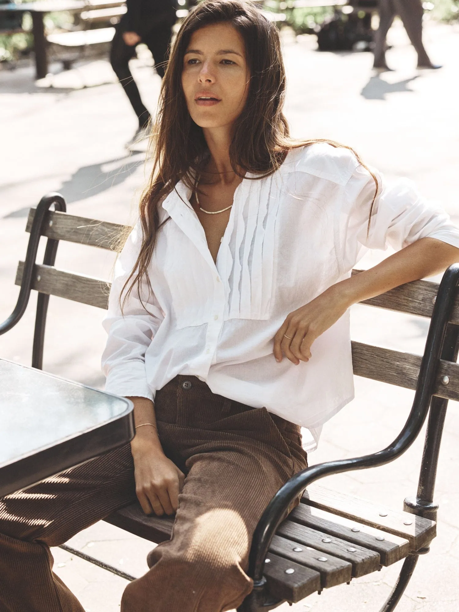 White Miranda Shirt sold by XiRENA product image thumbnail 2