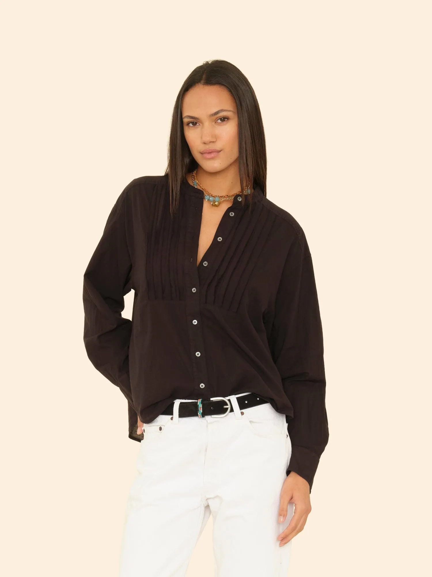 Black Miranda Shirt sold by XiRENA