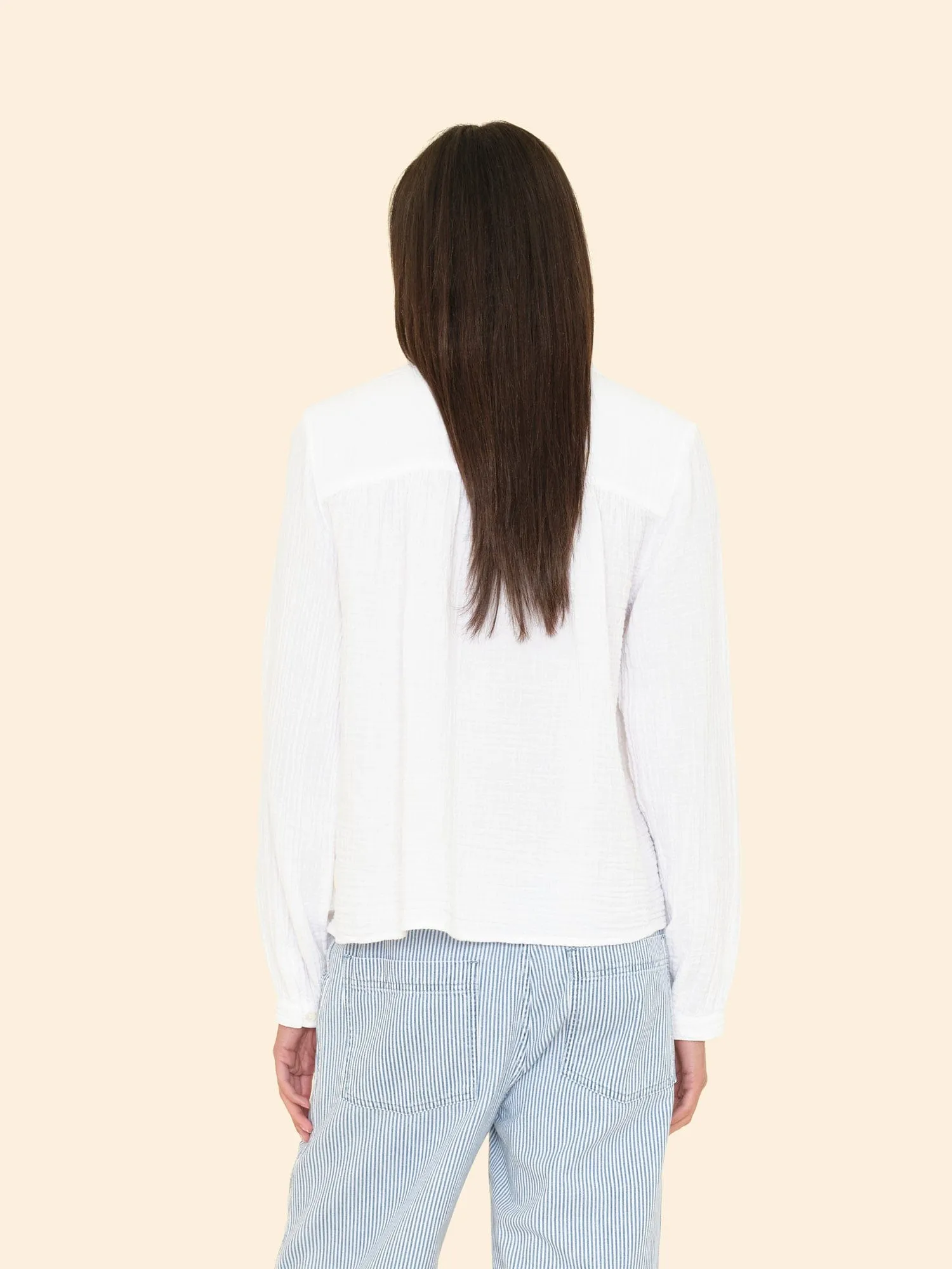 White Julianne Shirt sold by XiRENA product image thumbnail 2