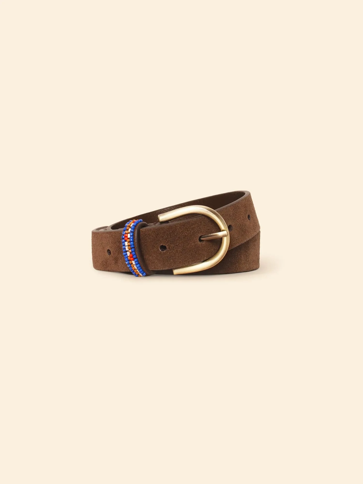 Deep Brown Brix Belt sold by XiRENA