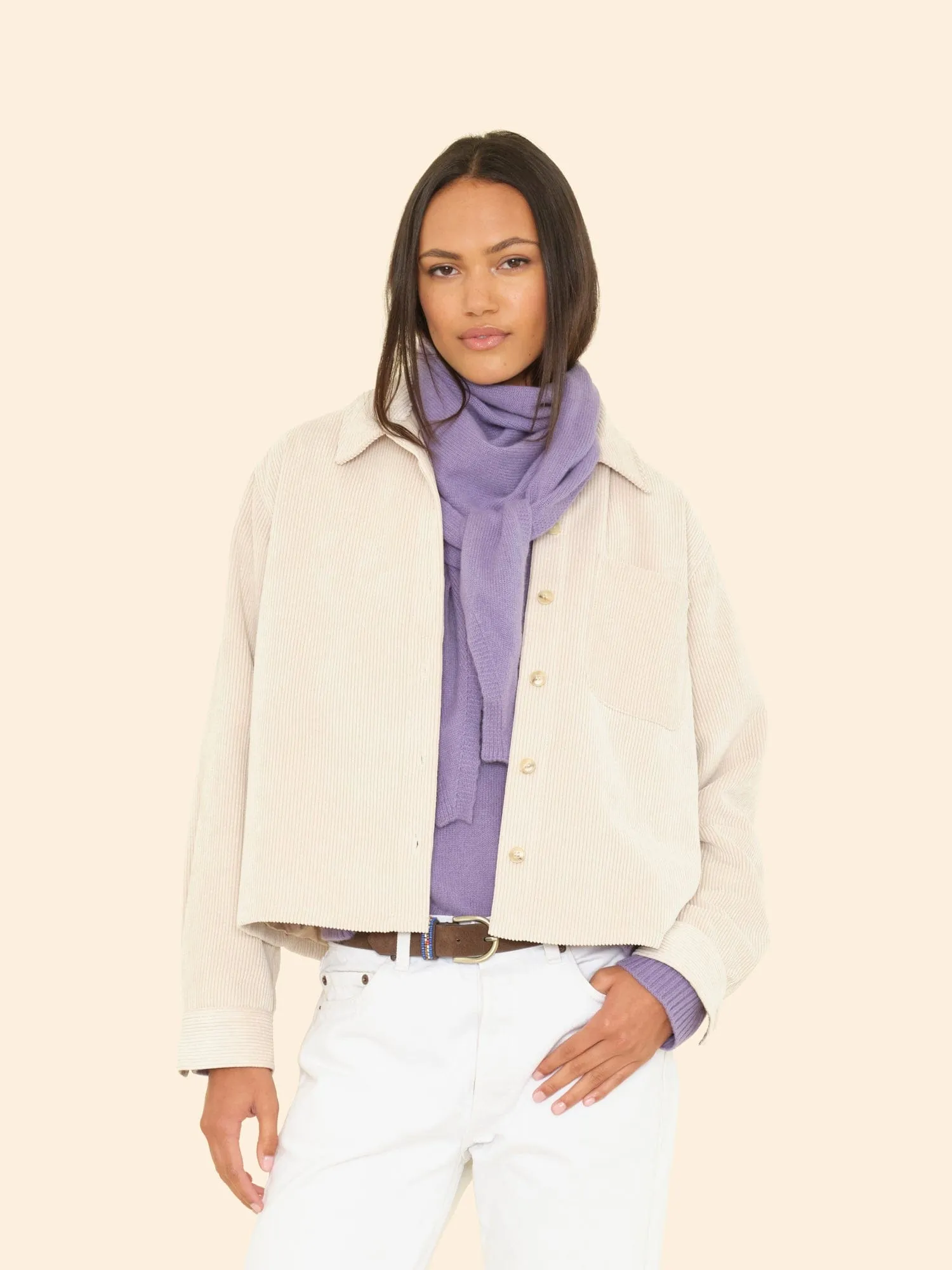 Light Sand Benji Jacket sold by XiRENA