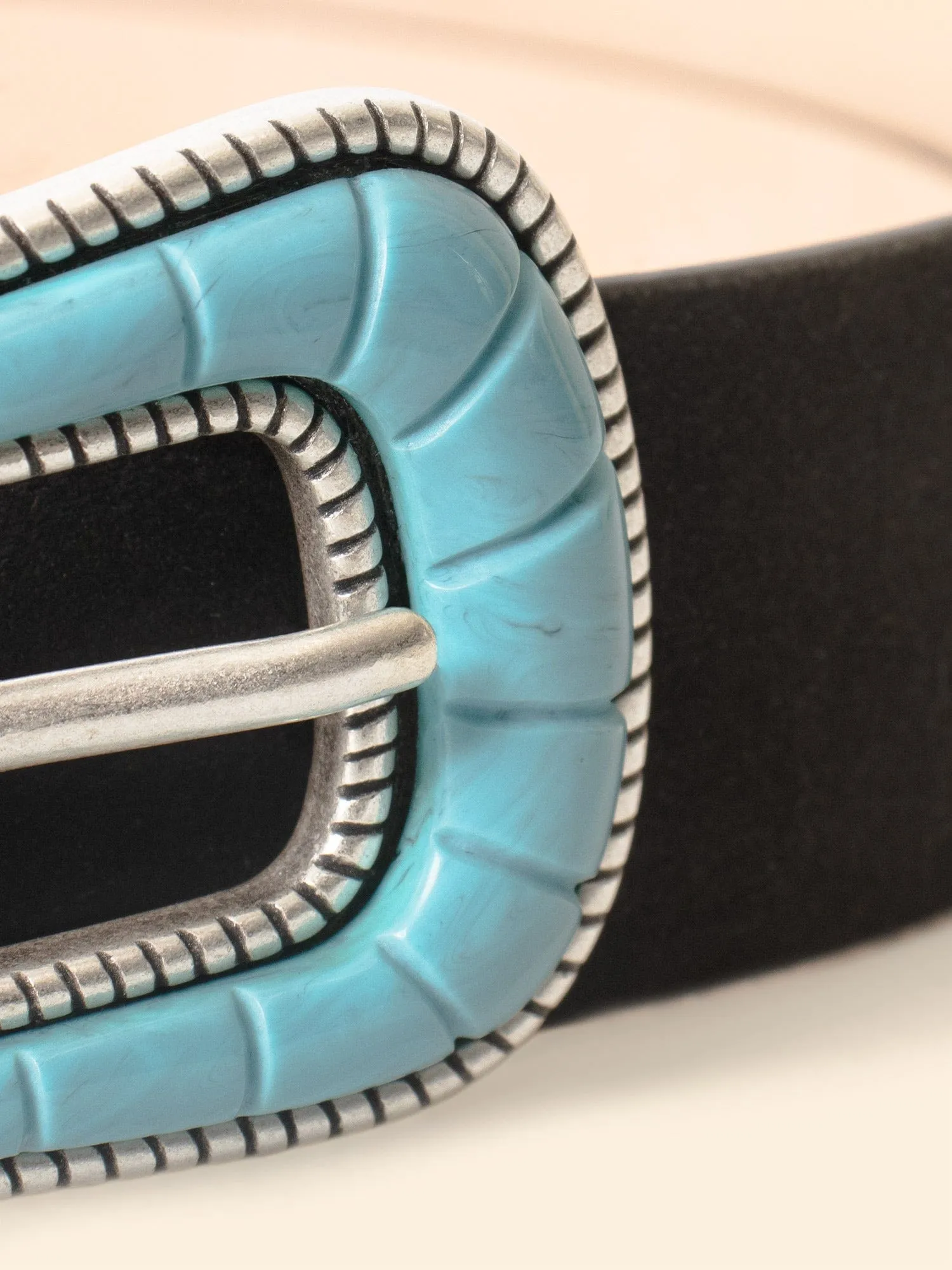 Black Suede Turquoise Belt sold by XiRENA product image thumbnail 2