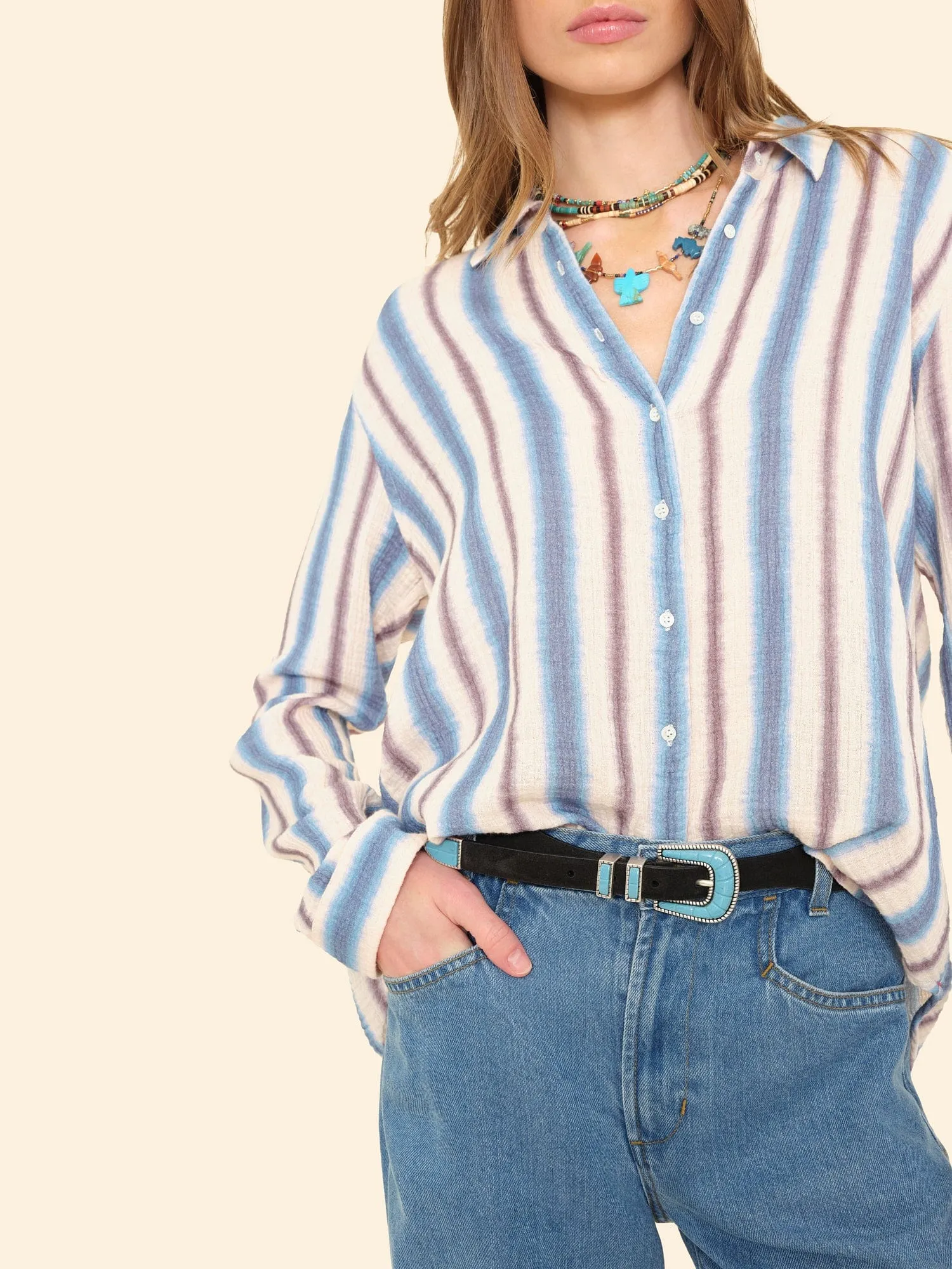 Black Suede Turquoise Belt sold by XiRENA product image thumbnail 3