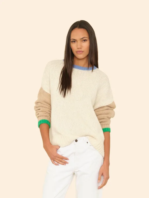 Ivory Clay Cora Sweater sold by XiRENA