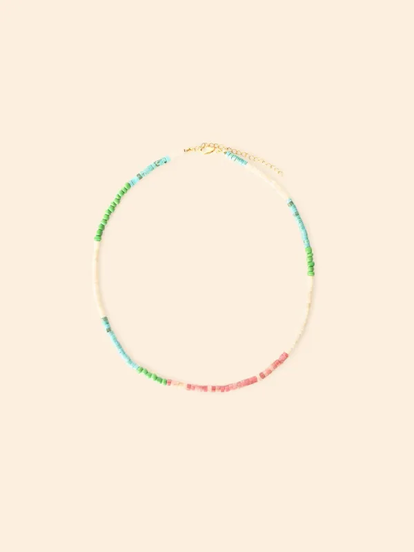 Aqua Rose Daphne Necklace sold by XiRENA