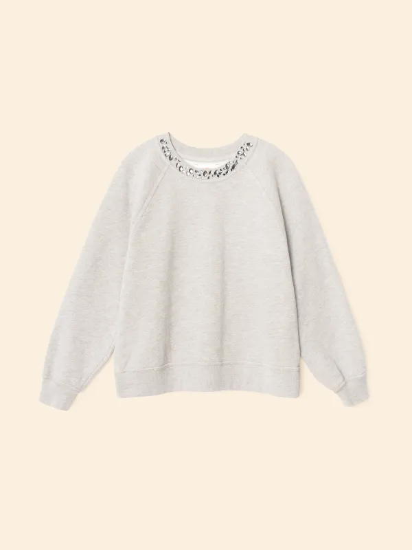 Heather Grey Whit Sweatshirt sold by XiRENA
