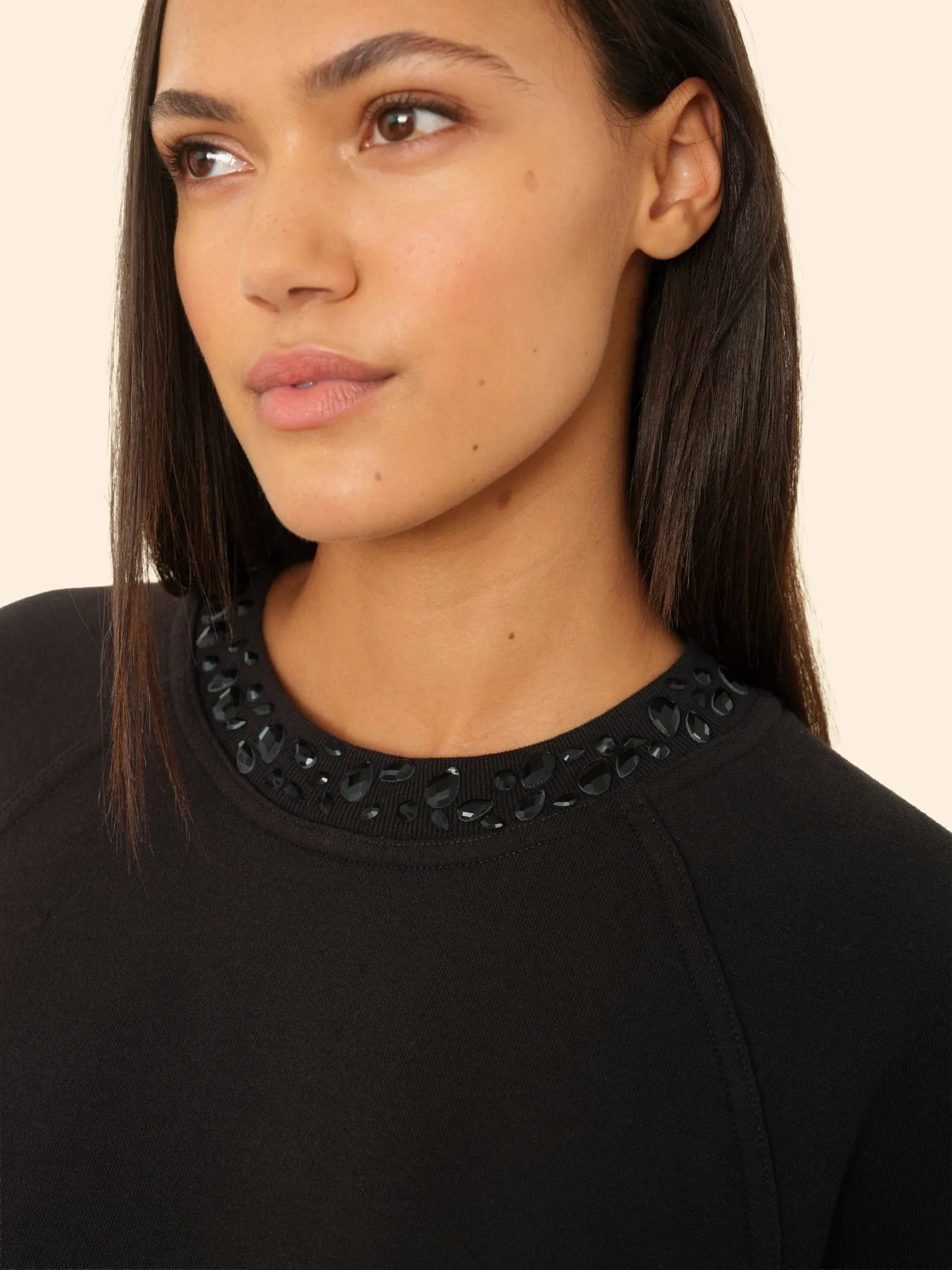 Black Whit Sweatshirt sold by XiRENA product image thumbnail 2