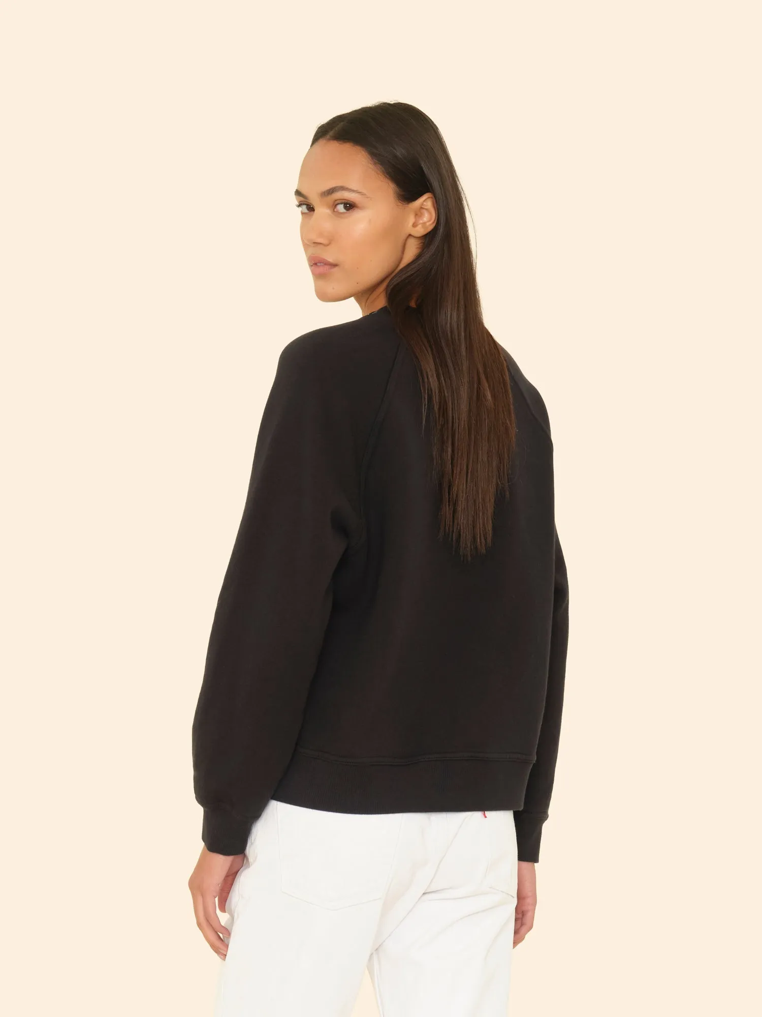 Black Whit Sweatshirt sold by XiRENA product image thumbnail 3