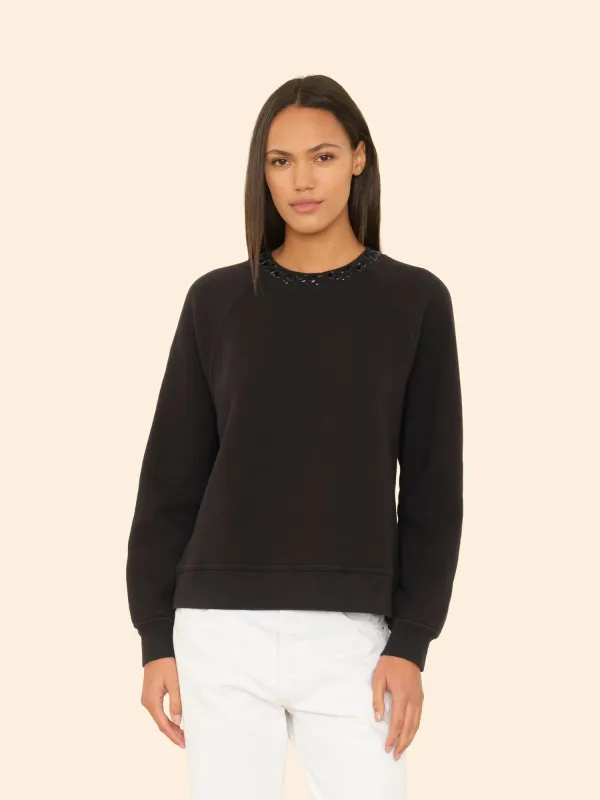 Black Whit Sweatshirt sold by XiRENA