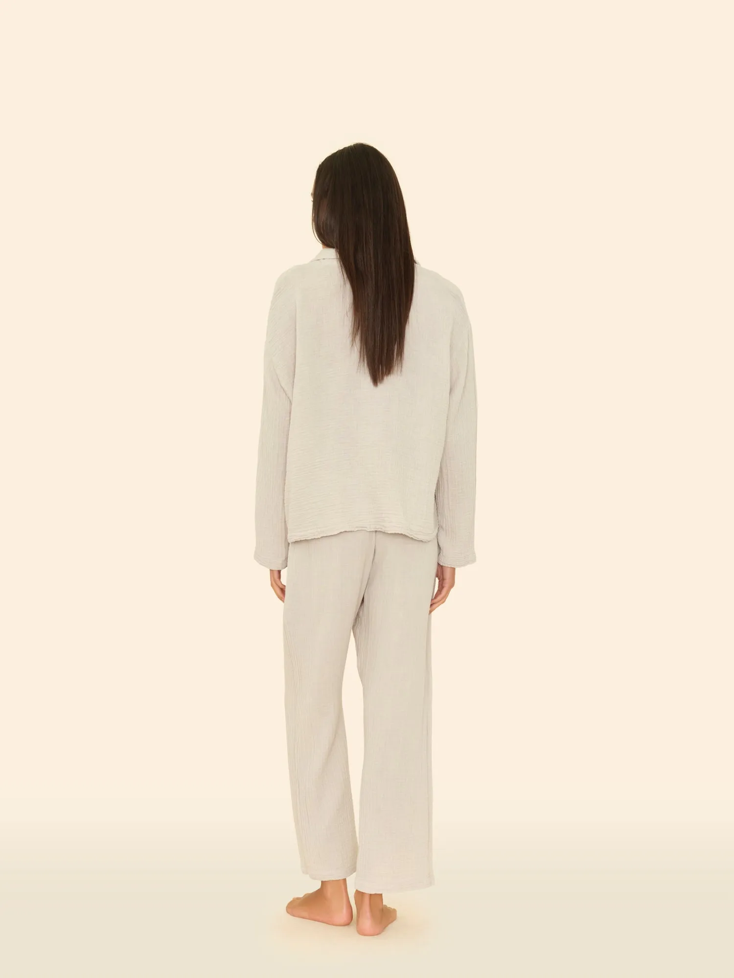 Grey Mist Lyra Gauze Pajama Set sold by XiRENA product image thumbnail 3