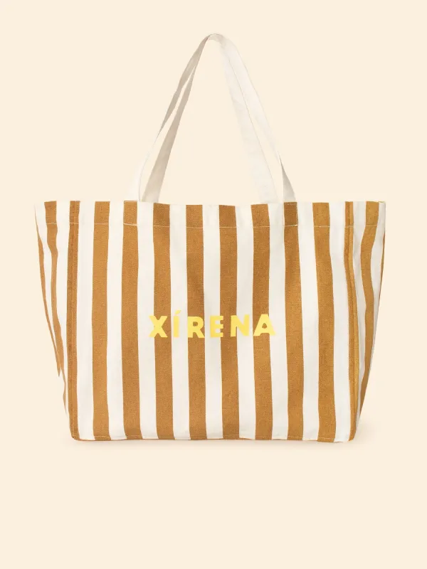 Sand Dust Stripe Layton Tote sold by XiRENA