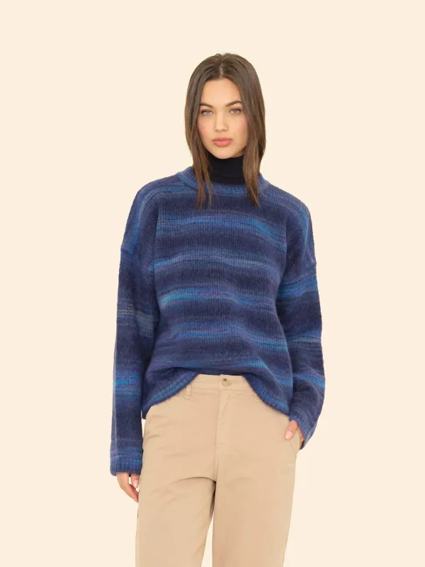 Navy Ombre Anders Sweater sold by XiRENA