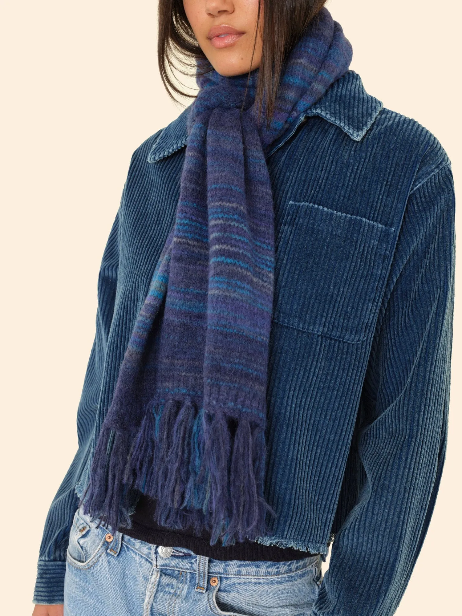 Navy Ombre Fonda Scarf sold by XiRENA product image thumbnail 3