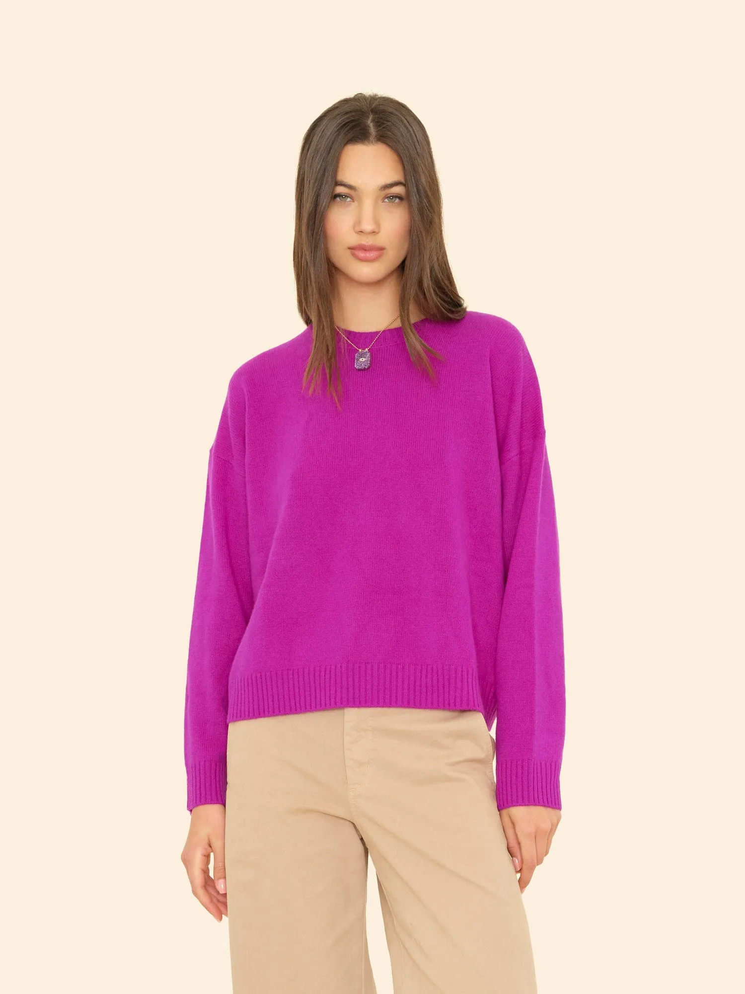 Electric Violet Lela Sweater sold by XiRENA