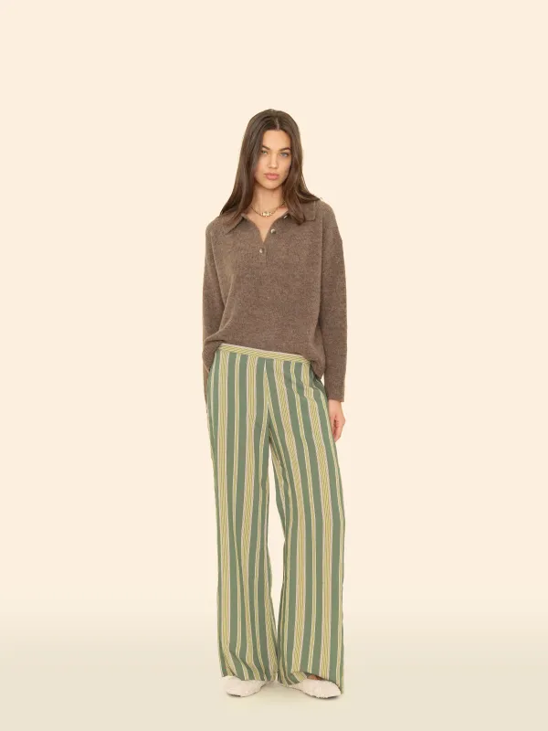 Spruce Stripe Pippen Pant made by XiRENA