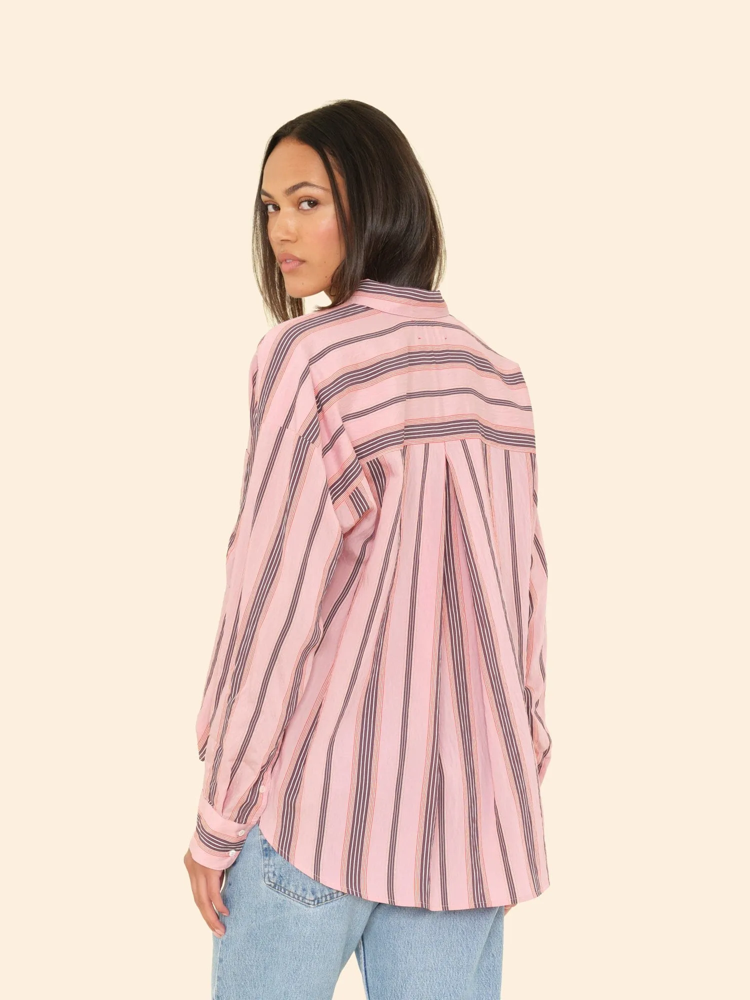 Blush Stripe Jordy Shirt sold by XiRENA product image thumbnail 2