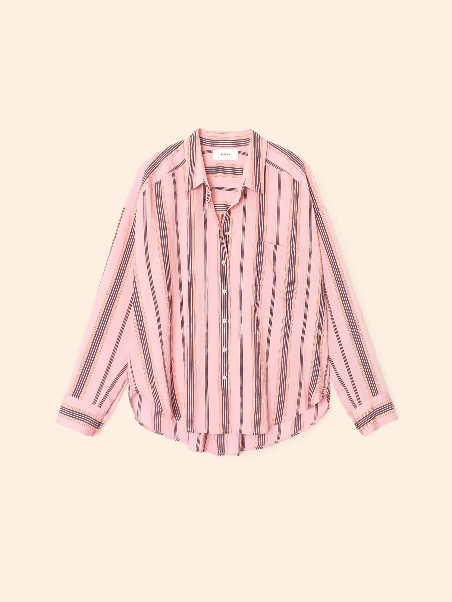 Blush Stripe Jordy Shirt sold by XiRENA product image thumbnail 4