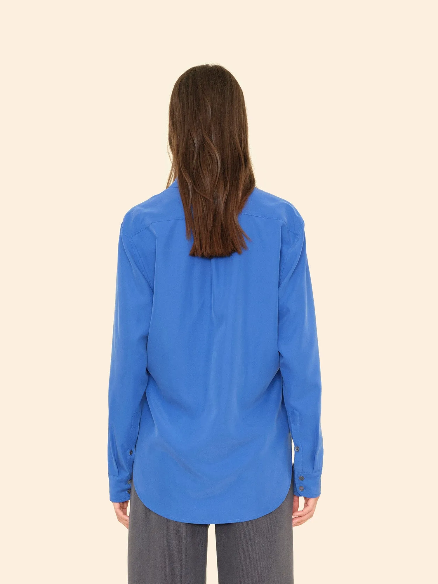 Lapis Blue Beau Modal Shirt sold by XiRENA product image thumbnail 2