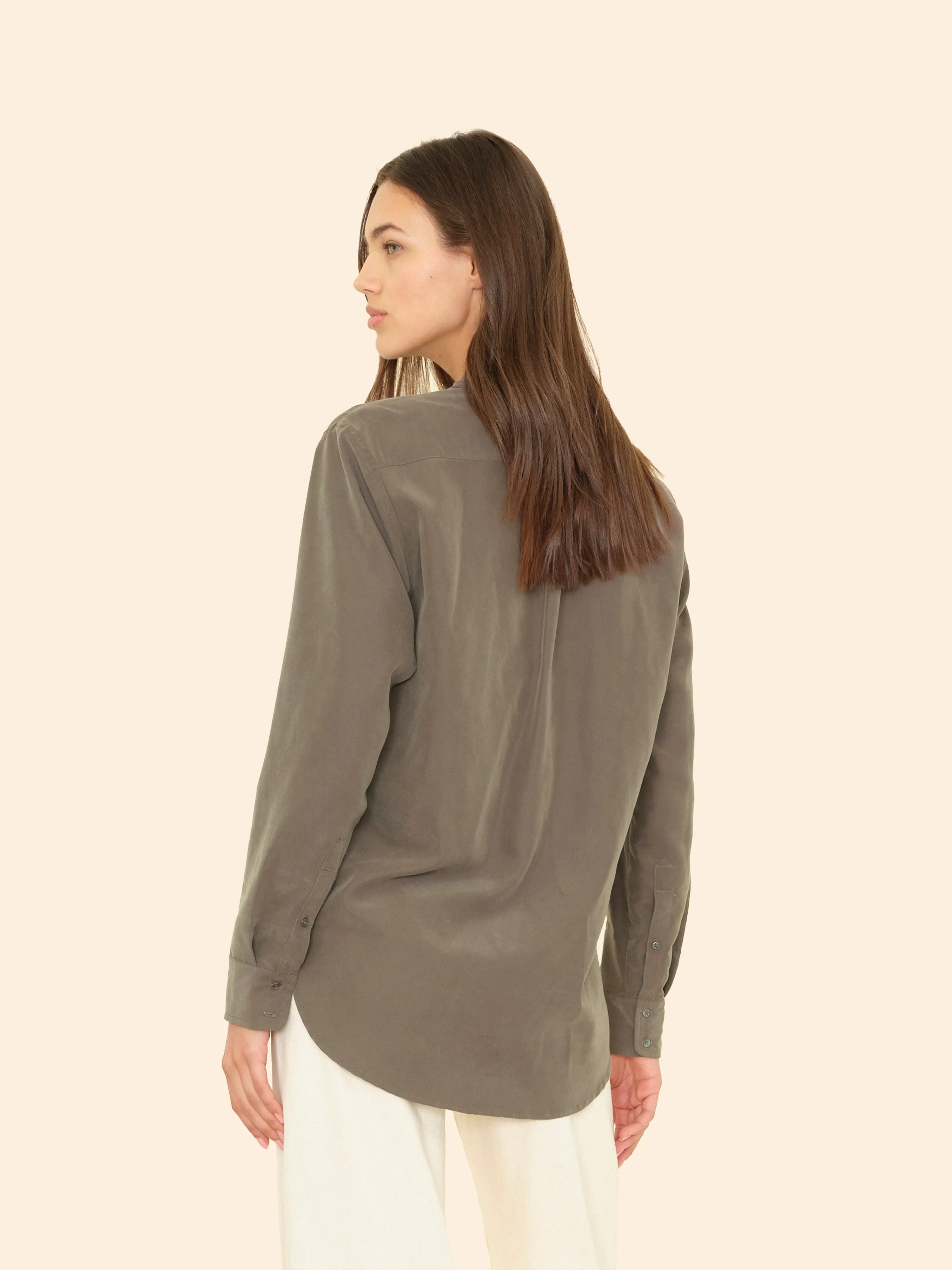 Dusty Army Beau Modal Shirt sold by XiRENA product image thumbnail 2