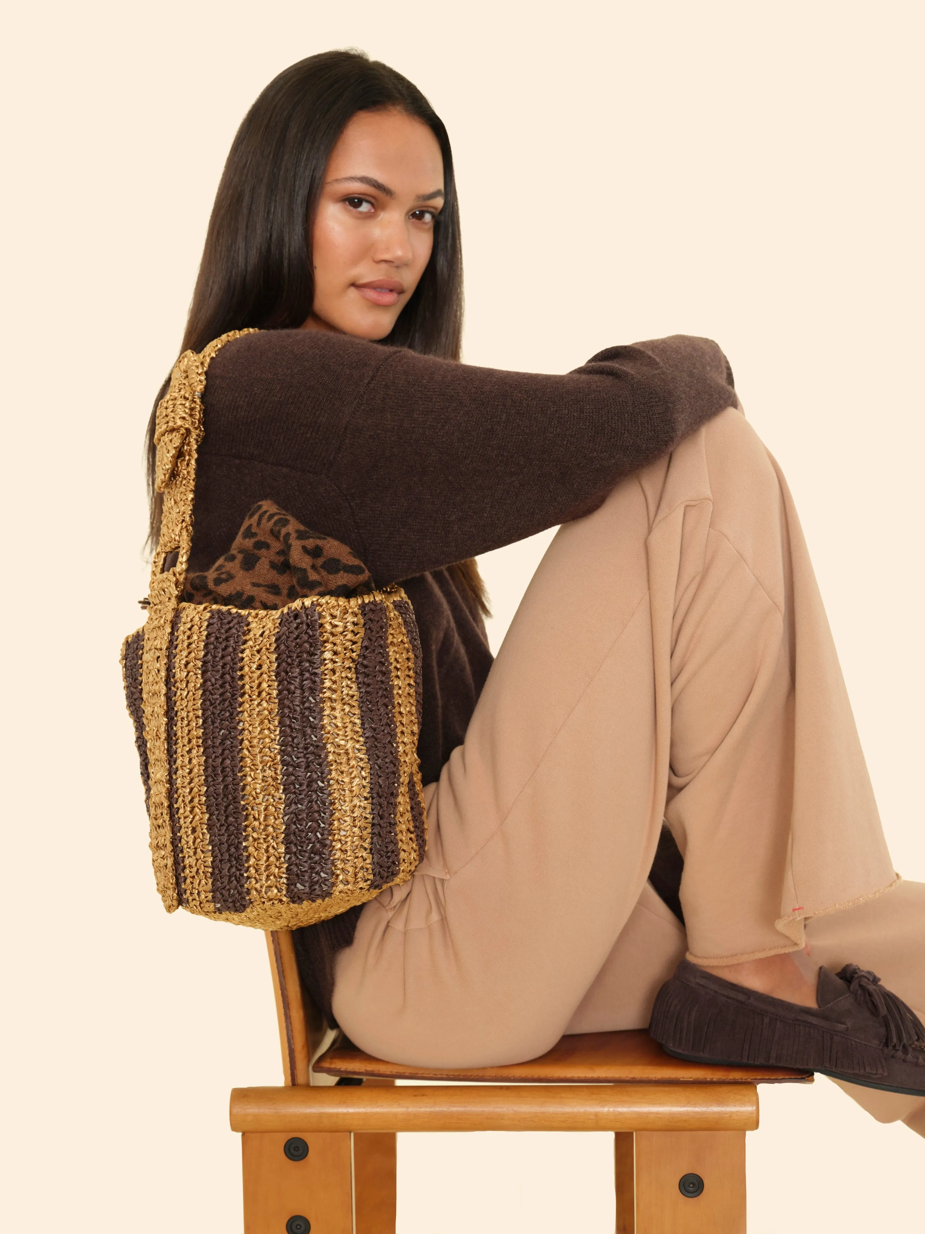 Black Cheyenne Mini Bucket Bag sold by XiRENA product image thumbnail 2