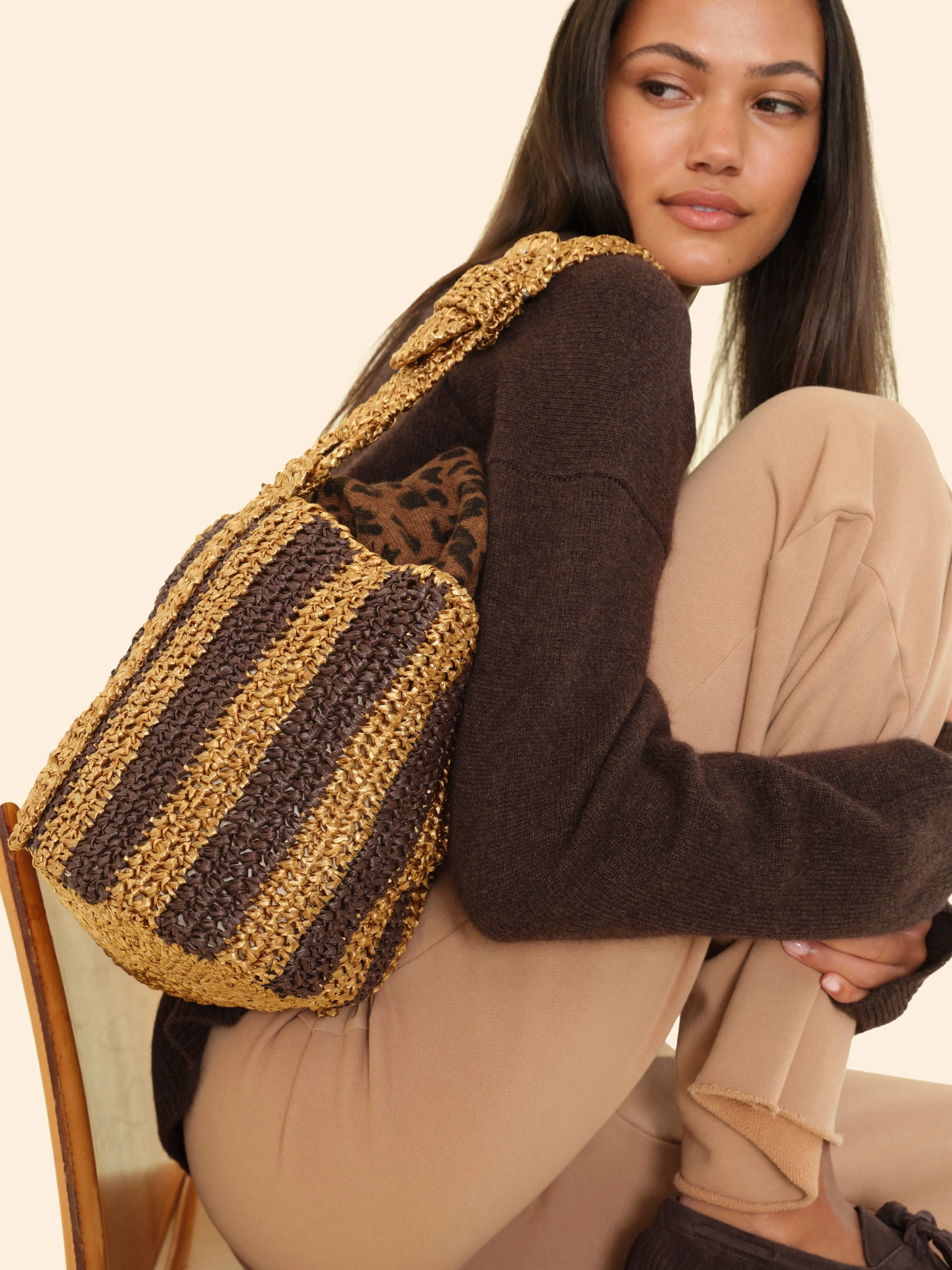 Black Cheyenne Mini Bucket Bag sold by XiRENA product image thumbnail 4