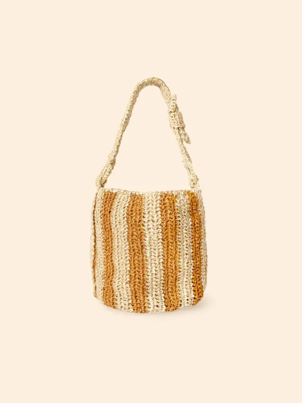 Natural Cheyenne Mini Bucket Bag sold by XiRENA