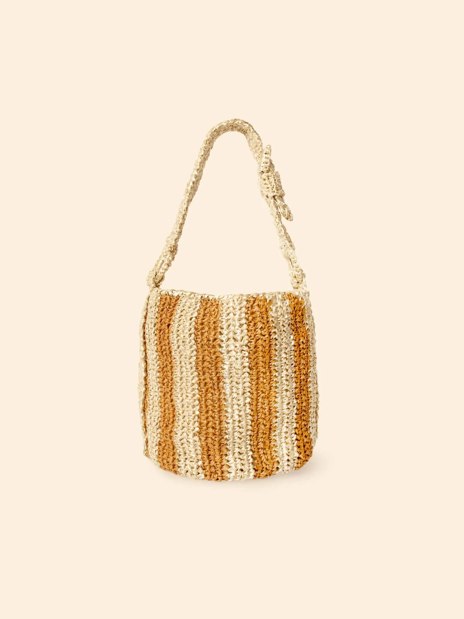 Natural Cheyenne Mini Bucket Bag sold by XiRENA